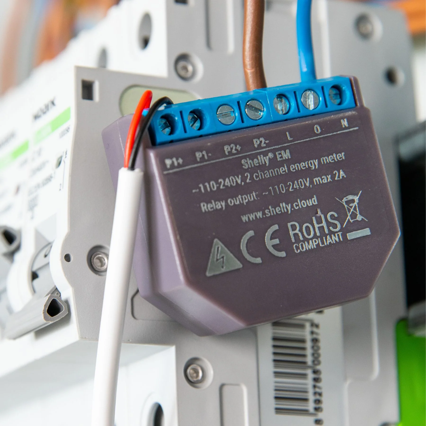 Shelly EM – Medidor de Energía Wi-Fi con 1 Pinza de 50 A - Image 3