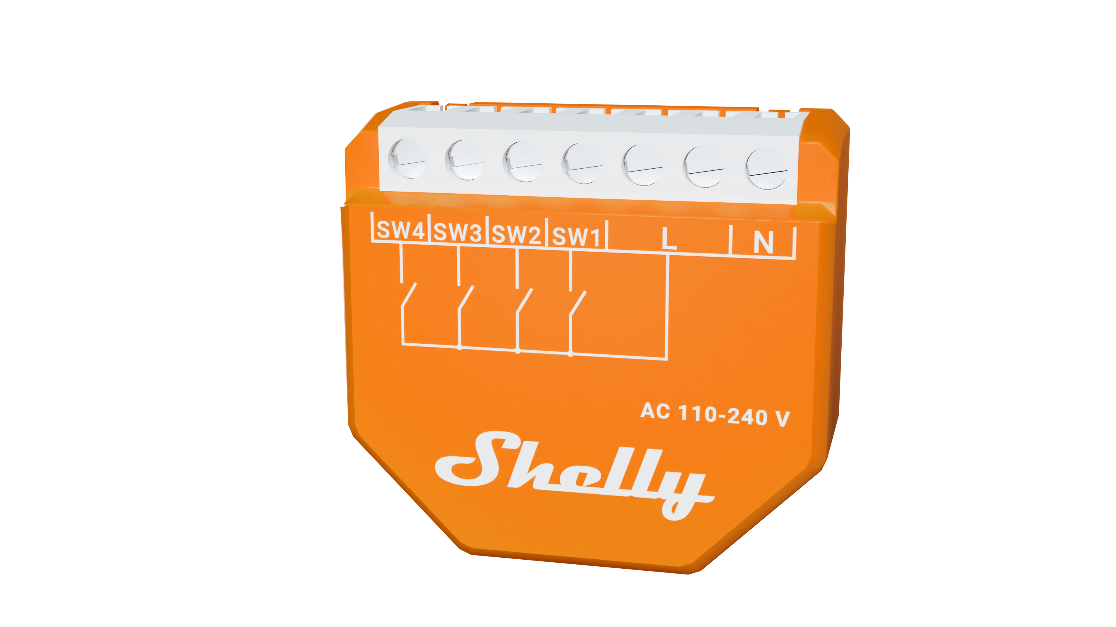 Shelly Wave i4 AC - Controlador de Escenas Inteligente Z-Wave de Largo Alcance - Image 4